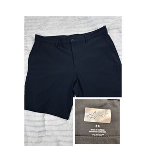 Greg Norman Shorts Mens 36 Black Golf Performance Stretch Lightweight